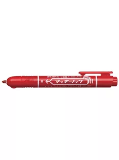   ZEBRA Alkoholos marker, 1,3 mm, nyomógombos, ZEBRA "Mckie Retractable", piros