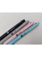 ZEBRA Golyóstoll, 0, 24 mm, nyomógombos, háromszínű, ZEBRA  "bLen 3C", kékeszöld test