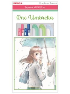   ZEBRA Írószer készlet, ZEBRA "Manga Set, One Umbrella", 5 darabos