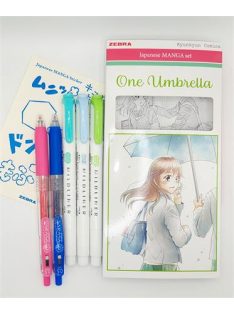   ZEBRA Írószer készlet, ZEBRA "Manga Set, One Umbrella", 5 darabos