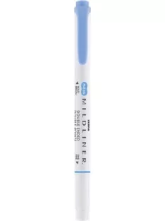   ZEBRA Szövegkiemelő, 1,0/3,5 mm, kétvégű ZEBRA "Mildliner Cool & Refined" kék