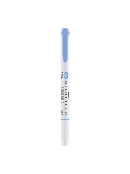 ZEBRA Szövegkiemelő, 1,0/3,5 mm, kétvégű ZEBRA "Mildliner Cool & Refined" kék