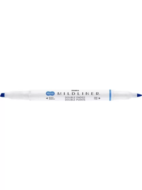 ZEBRA Szövegkiemelő, 1,0/3,5 mm, kétvégű ZEBRA "Mildliner Cool & Refined" kék