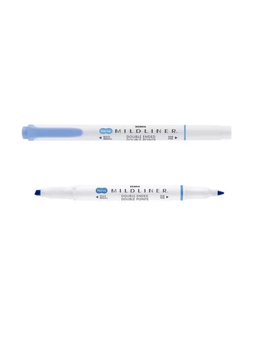 ZEBRA Szövegkiemelő, 1,0/3,5 mm, kétvégű ZEBRA "Mildliner Cool & Refined" kék
