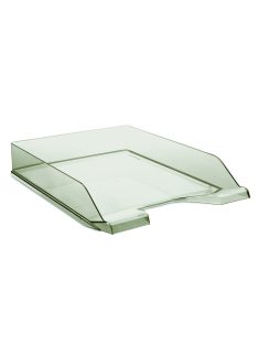 Irattálca, átlátszó, A4, PS, füstszínű