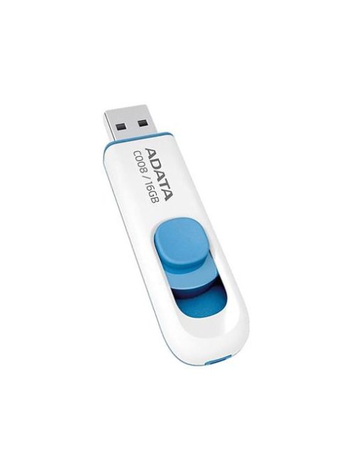 ADATA Pendrive, 16GB, USB 2.0, ADATA "C008", fehér