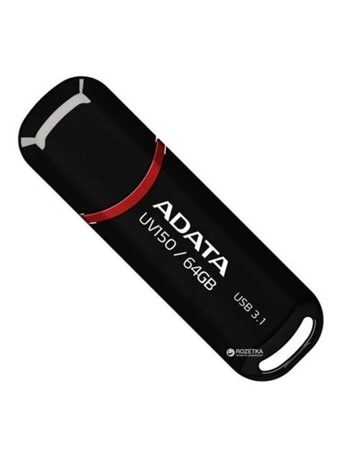 ADATA Pendrive, 64GB, USB 3.2 Gen1, ADATA "UV150", fekete