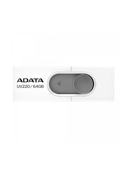 ADATA Pendrive, 64GB, USB 2.0, ADATA "UV220", fehér