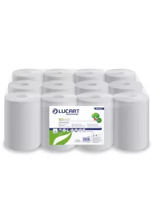   LUCART Kéztörlő, tekercses, 2 rétegű, LUCART, "Eco CF 14", fehér