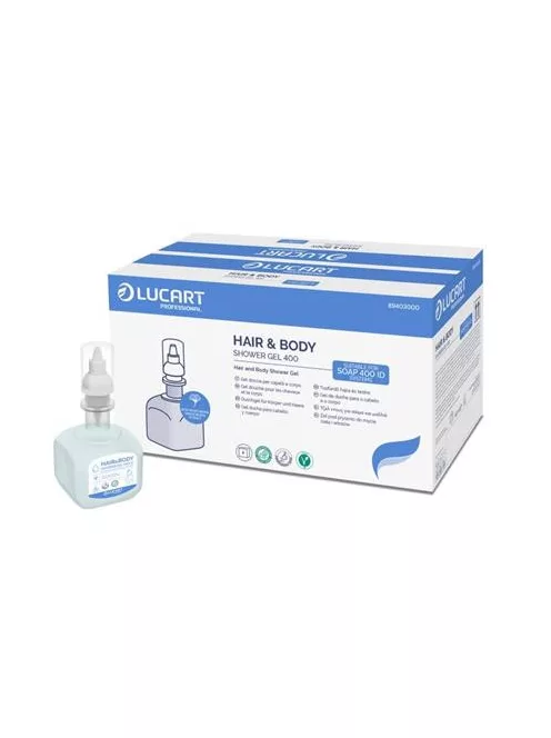 LUCART Tusfürdő és sampon, 0,4 l, LUCART "Hair&Body", gingko bilobával