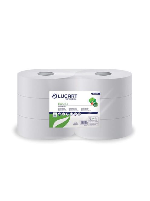 LUCART Toalettpapír, 2 rétegű, 165 m, 23 cm átmérő, LUCART, "Eco", fehér