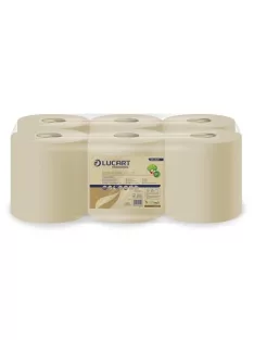   LUCART Kéztörlő, tekercses, 2 rétegű, LUCART "EcoNatural 500 CF", havanna barna