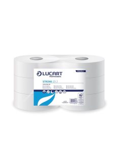   LUCART Toalettpapír, 2 rétegű, 185 m, 23 cm átmérő, LUCART, "Strong", hófehér