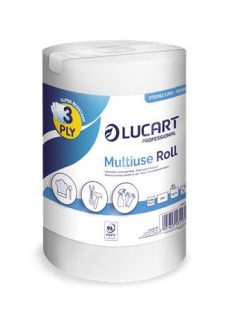   LUCART Törlőkendő, tekercses, univerzális, belső adagolású, 3 rétegű, LUCART "Multiuse Strong 3.250"