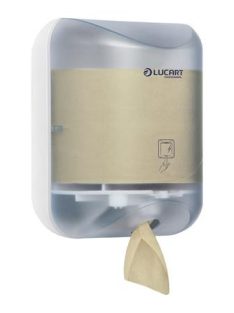   LUCART Törlőkendő- és toalettpapír adagoló, 26x20x19 cm, LUCART "L-One mini"