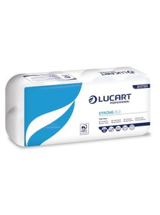   LUCART Toalettpapír, 3 rétegű, kistekercses, 8 tekercses, LUCART "Strong 8.3", fehér