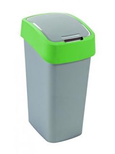   CURVER Billenős szelektív hulladékgyűjtő, műanyag, 45 l, CURVER, zöld/szürke