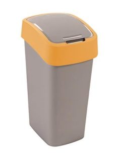   CURVER Billenős szelektív hulladékgyűjtő, műanyag, 45 l, CURVER, sárga/szürke