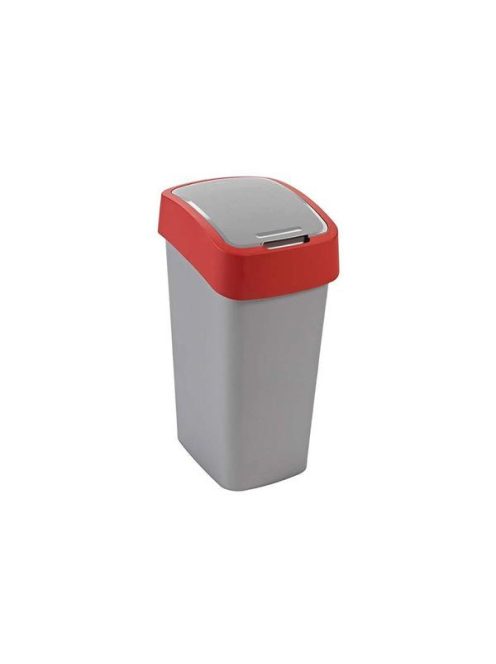 CURVER Billenős szelektív hulladékgyűjtő, műanyag, 45 l, CURVER, piros/szürke