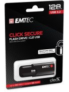 EMTEC Pendrive, 128GB, USB 3.2, titkosított, EMTEC "B120 Click Secure"