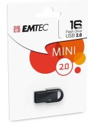 EMTEC Pendrive, 16GB, USB 2.0, EMTEC "D250 Mini", fekete