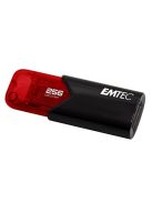 EMTEC Pendrive, 256GB, USB 3.2, EMTEC "B110 Click Easy", fekete-piros