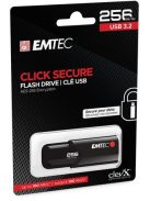 EMTEC Pendrive, 256GB, USB 3.2, titkosított, EMTEC "B120 Click Secure"