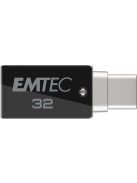 EMTEC Pendrive, 32GB, USB 3.2, USB-A bemenet/USB-C kimenet, EMTEC "T260C Dual"