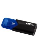 EMTEC Pendrive, 32GB, USB 3.2, EMTEC "B110 Click Easy", fekete-kék