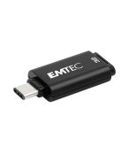 EMTEC Pendrive, 32GB, USB-C 3.2, EMTEC "D400 Type-C", fekete