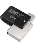 EMTEC Pendrive, 64GB, USB 2.0, USB-A/microUSB, EMTEC "T260B Mobile&Go"