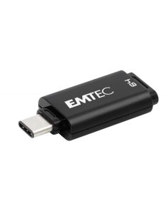   EMTEC Pendrive, 64GB, USB-C 3.2, EMTEC "D400 Type-C", fekete