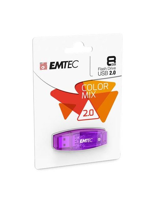 EMTEC Pendrive, 8GB, USB 2.0, EMTEC "C410 Color", lila