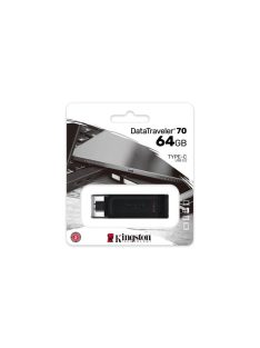   KINGSTON Pendrive, 64GB, USB-C, KINGSTON "DataTraveler 70"