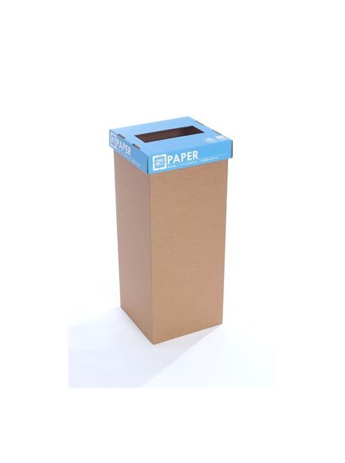 RECOBIN Szelektív hulladékgyűjtő, újrahasznosított, angol felirat, 50 l, RECOBIN "Office", kék