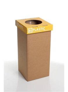   RECOBIN Szelektív hulladékgyűjtő, újrahasznosított, angol felirat, 20 l, RECOBIN "Mini", sárga