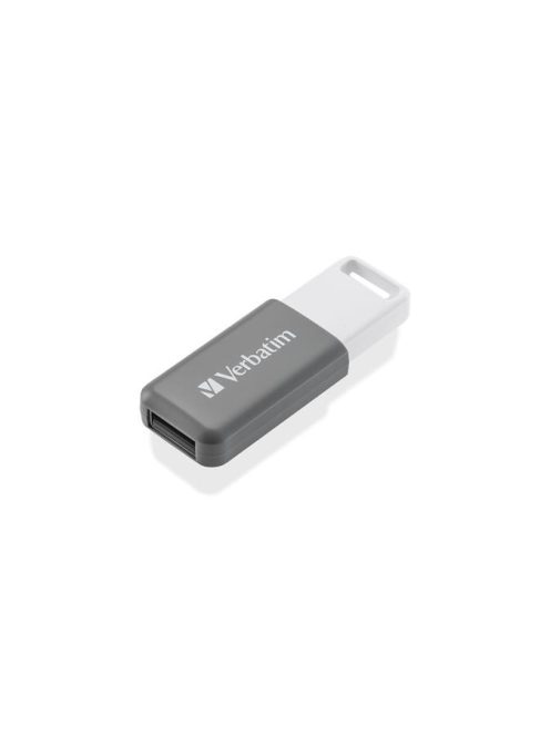 VERBATIM Pendrive, 128GB, USB 2.0, VERBATIM "Databar", szürke