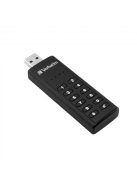 VERBATIM Pendrive, 128GB, USB 3.2, titkosítás, 160/130Mb/s, VERBATIM "Keypad Secure"