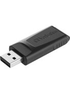 VERBATIM Pendrive, 128GB, USB 2.0, VERBATIM "Slider", fekete