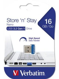   VERBATIM Pendrive, 16GB, USB 3.2, 80/25MB/s, VERBATIM "Nano"