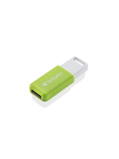 VERBATIM Pendrive, 32GB, USB 2.0, VERBATIM "Databar", zöld