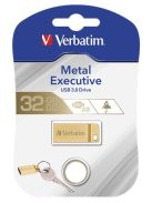 VERBATIM Pendrive, 32GB, USB 3.2, VERBATIM "Executive Metal", arany