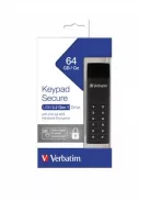 VERBATIM Pendrive, 64GB, USB 3.2, titkosítás, 160/130Mb/s, VERBATIM "Keypad Secure"