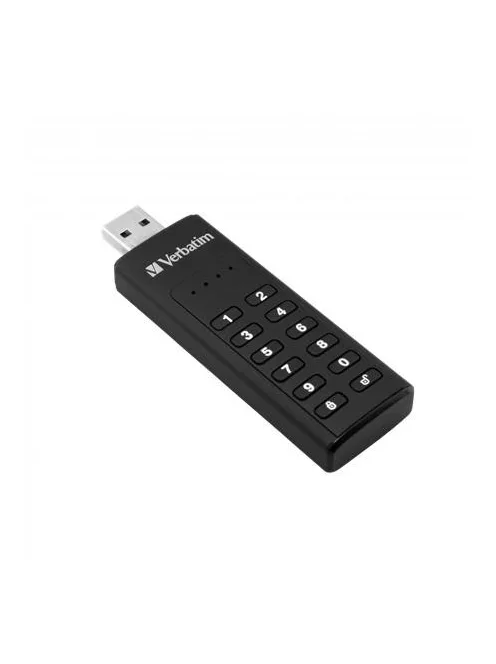 VERBATIM Pendrive, 64GB, USB 3.2, titkosítás, 160/130Mb/s, VERBATIM "Keypad Secure"