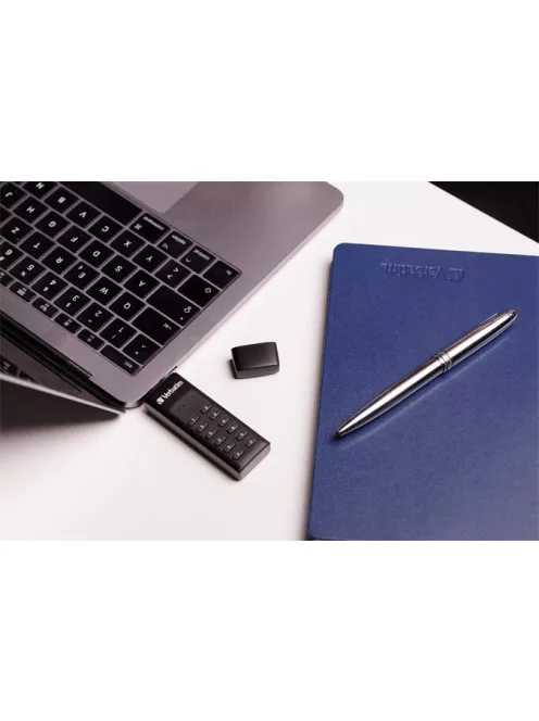 VERBATIM Pendrive, 64GB, USB 3.2, titkosítás, 160/130Mb/s, VERBATIM "Keypad Secure"