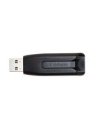 VERBATIM Pendrive, 64GB, USB 3.2, 80/25 MB/s, VERBATIM "V3", fekete-szürke