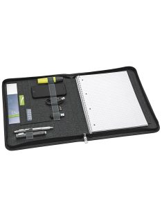   WEDO Konferencia mappa, A4, poliészter, cipzáras, WEDO "College", szürke