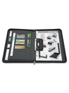 WEDO Konferencia mappa, A4, poliészter, 2 gyűrűs, WEDO "College", szürke