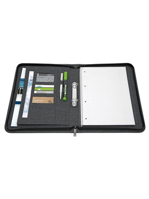 WEDO Konferencia mappa, A4, poliészter, 2 gyűrűs, WEDO "College", szürke