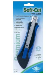   WEDO Univerzális kés, 18 mm, WEDO "Soft-cut", kék/fekete